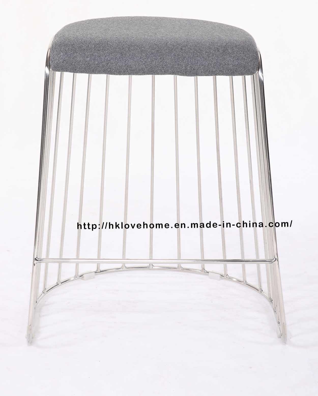 Steel Morden Restaurant Stackable Wire Dining Counter Barstools Furniture