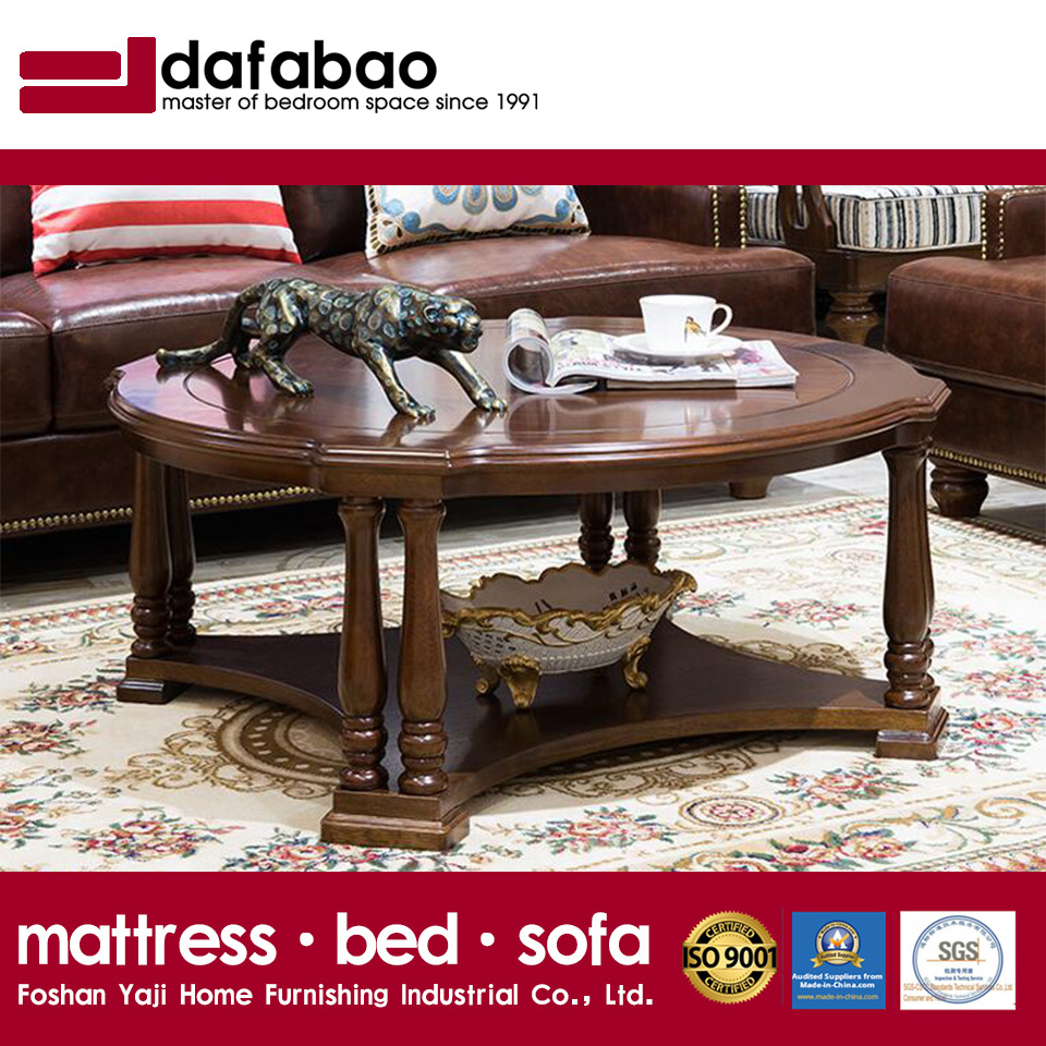 Modern New Design Solid Wood Round Coffee Table (AS838)