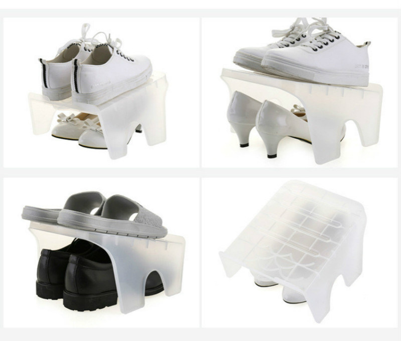 Newest Design Plastic Modern Shoe Rack for Pair Shoes