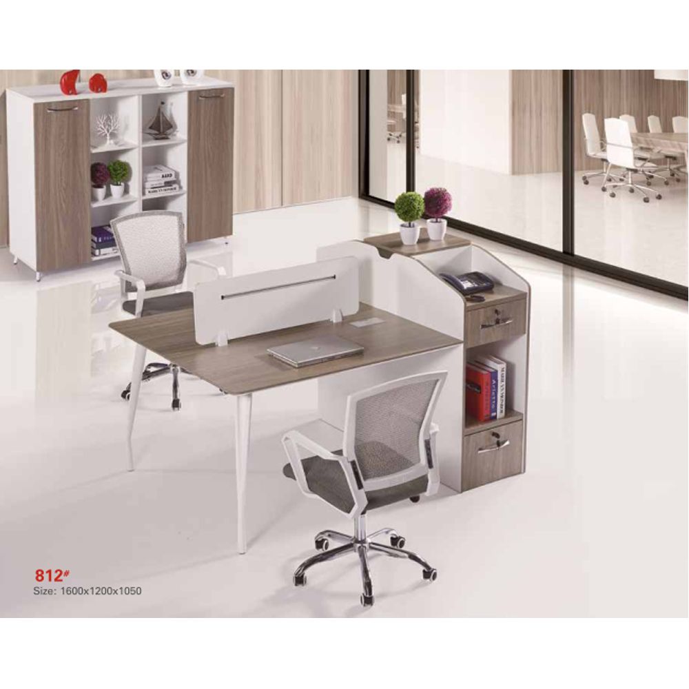 2 Person Workstation Staff Office Computer Desk