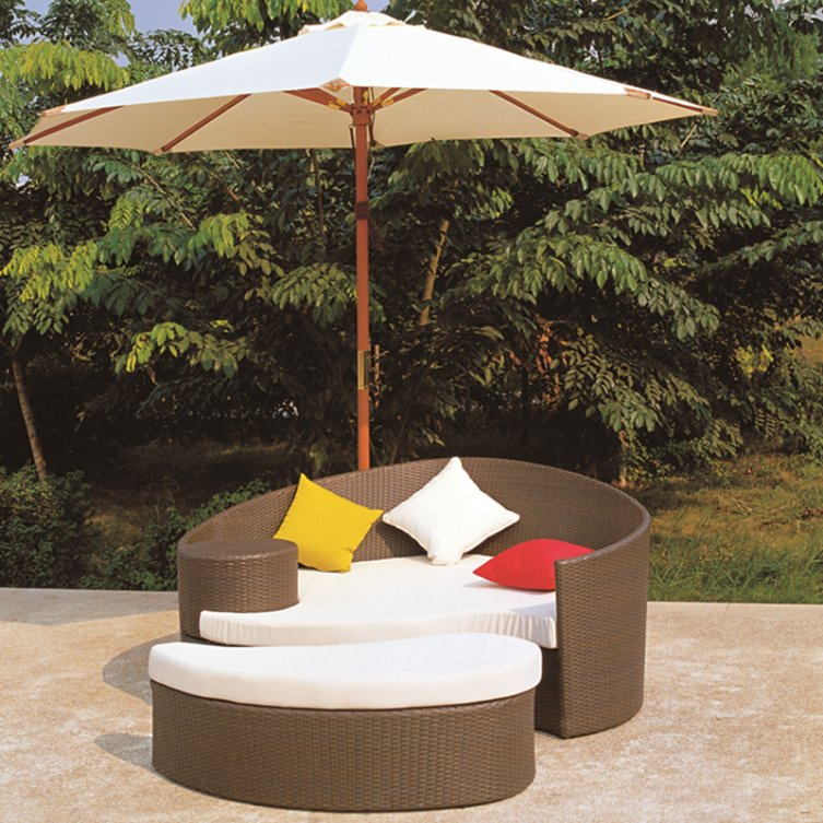 Paris Rattan Daybed Patio Furniture Garden Furniture (TG-JW30)