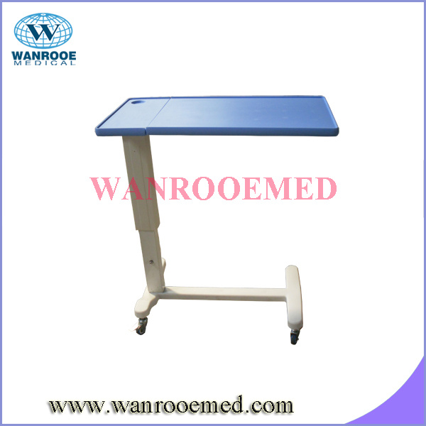 Steel Adjustable Two Sections Tabletop Over Bed Table