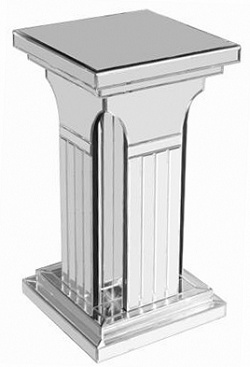 Glass Mirror Veneer Furniture Mirrored End Side Table