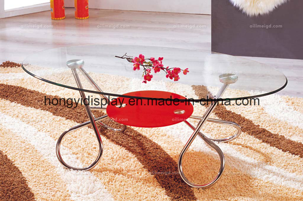 Round Glass Tea Table