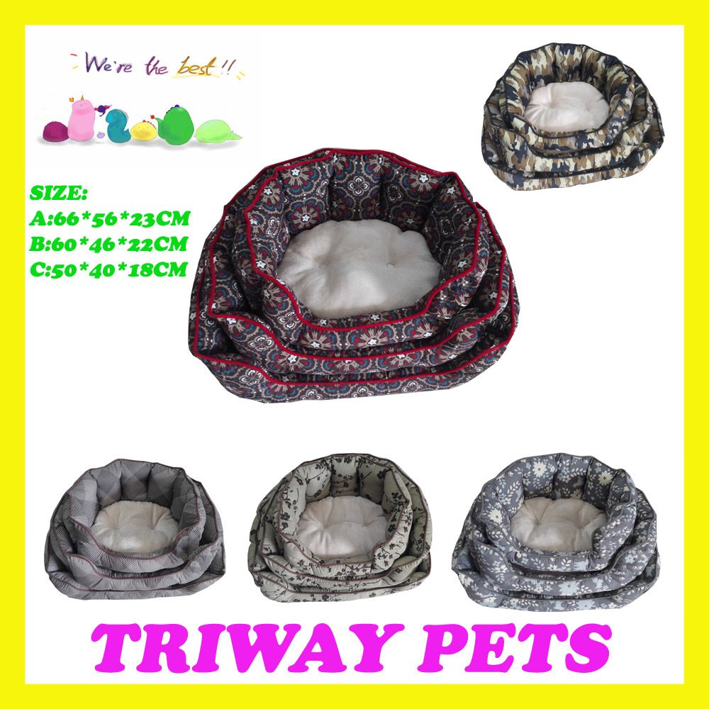 High Quaulity Cheap Snuggle Dog Cat Pet Beds (WY161074-1A/C)