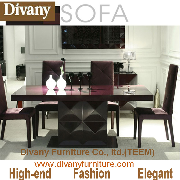 2016 New Style Dining Table Solid Wood Dining Table Ls-201A Luxury Dining Table Latest Dining Table Design