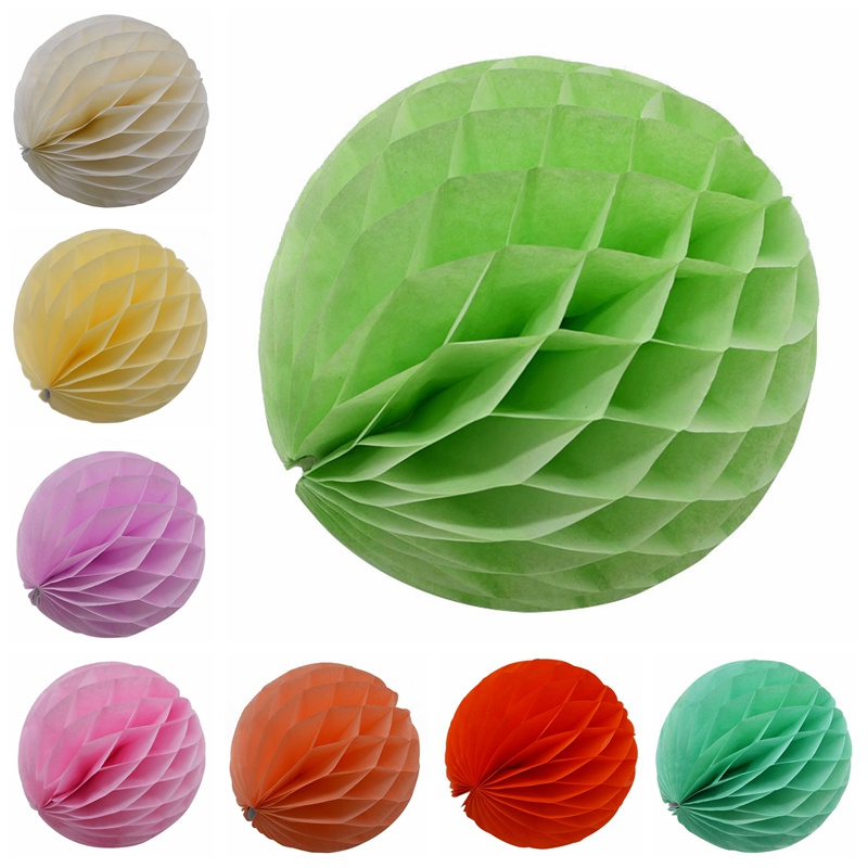 Wedding Tissue Paper Honeycomb Balls Flower Party Decorations Supplies