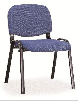 Modern Fabric Guest Metal Staff Plating Chair Without Arms