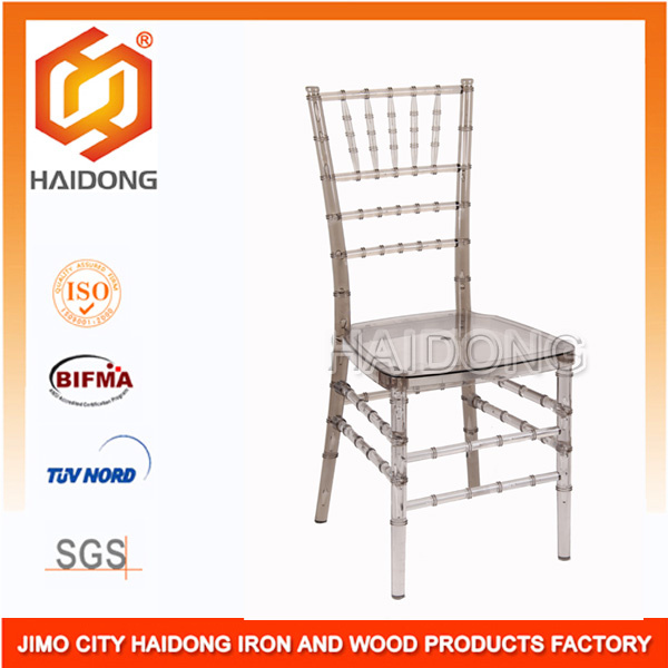 Transparent Tea Resin Chiavari Chair Rental