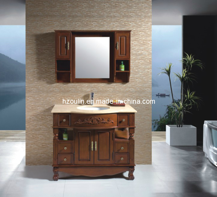 Floor Solid Wood Bathroom Vanity (1808)