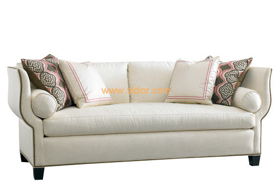 (CL-6615) Antique Chinese Wooden Fabric Sofa for Hotel Furniture
