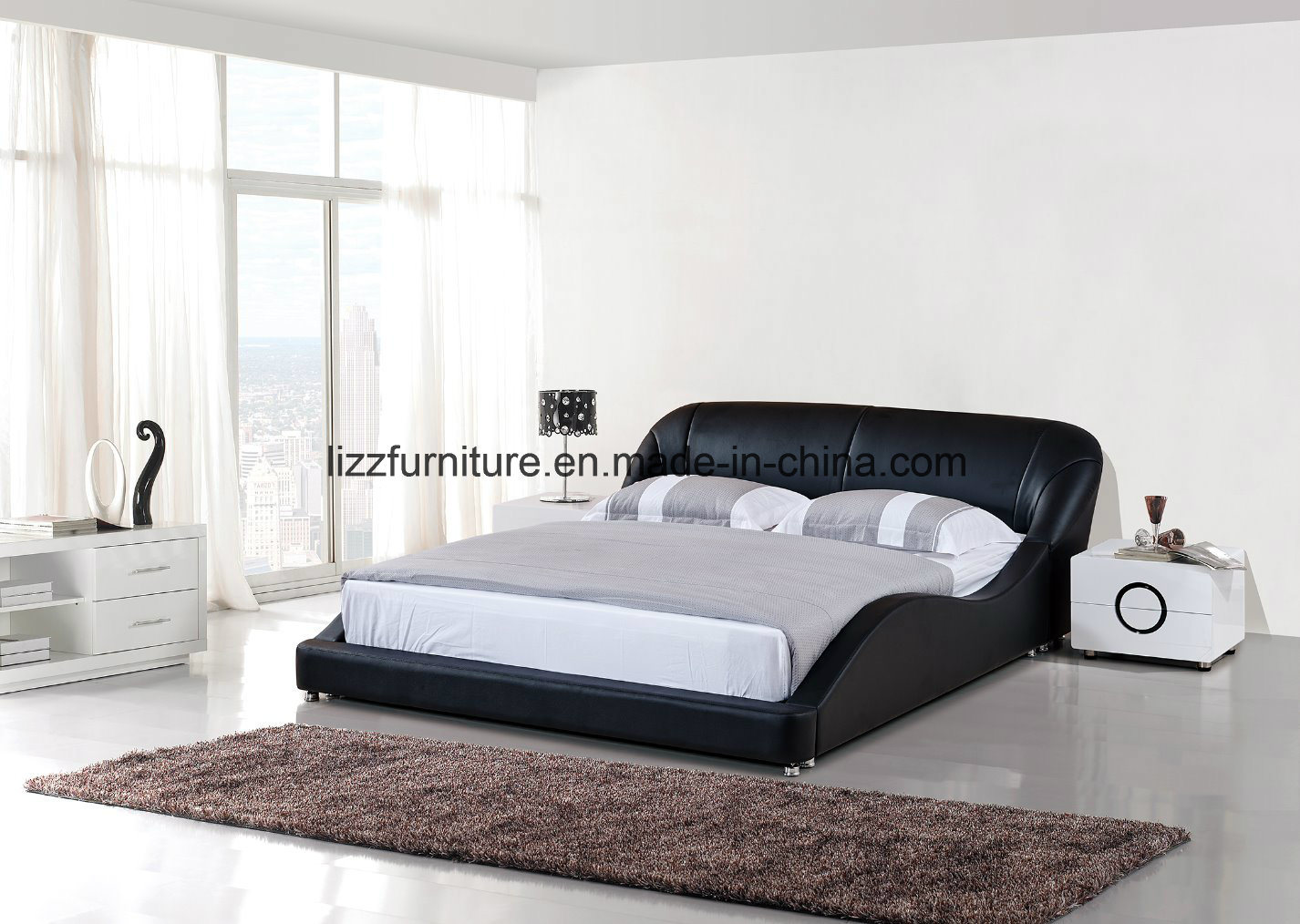 LED Leather Bed Lb2212