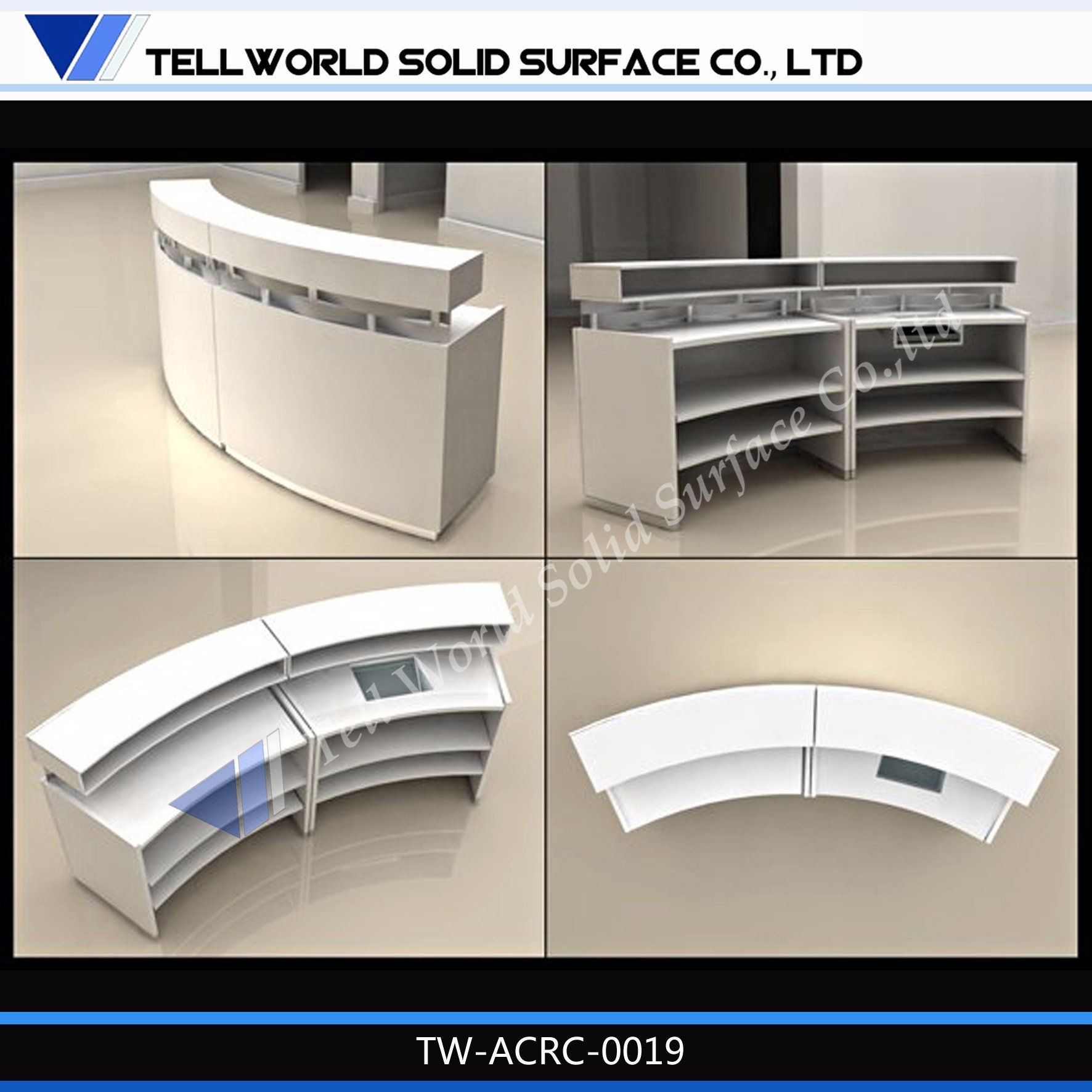 Tw Modern Design Round Reception Desk