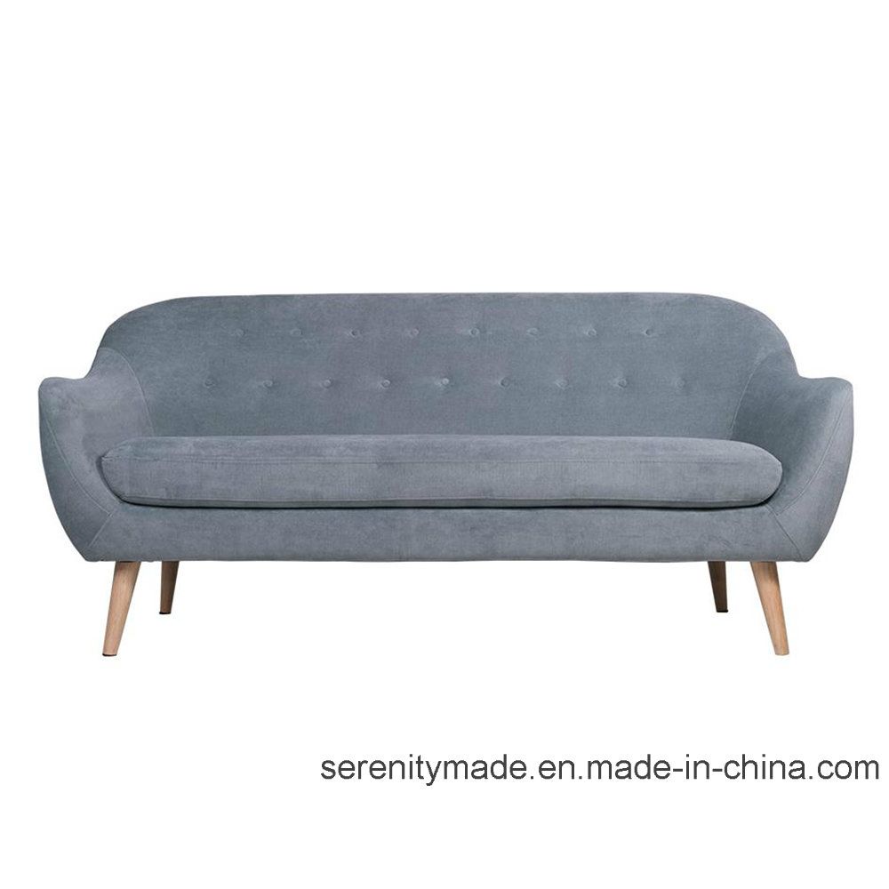 2018 Western Style Leisure and Pure Velvet Upholstery Sofa for Reading Books
