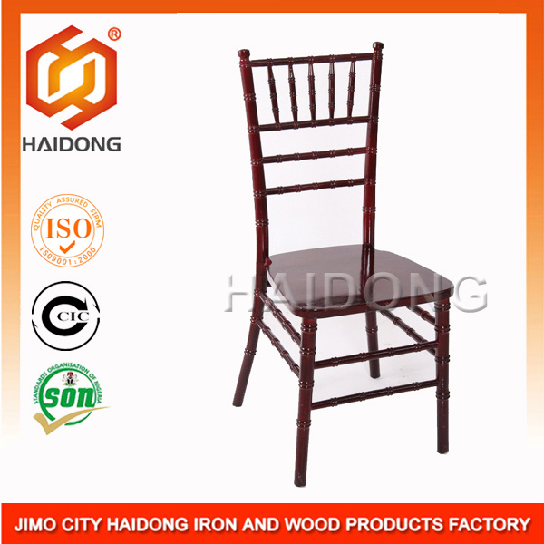 Hotel Banquet Wedding Event Resin and Wooden Chiavari Napoleon Phoenix Chairs