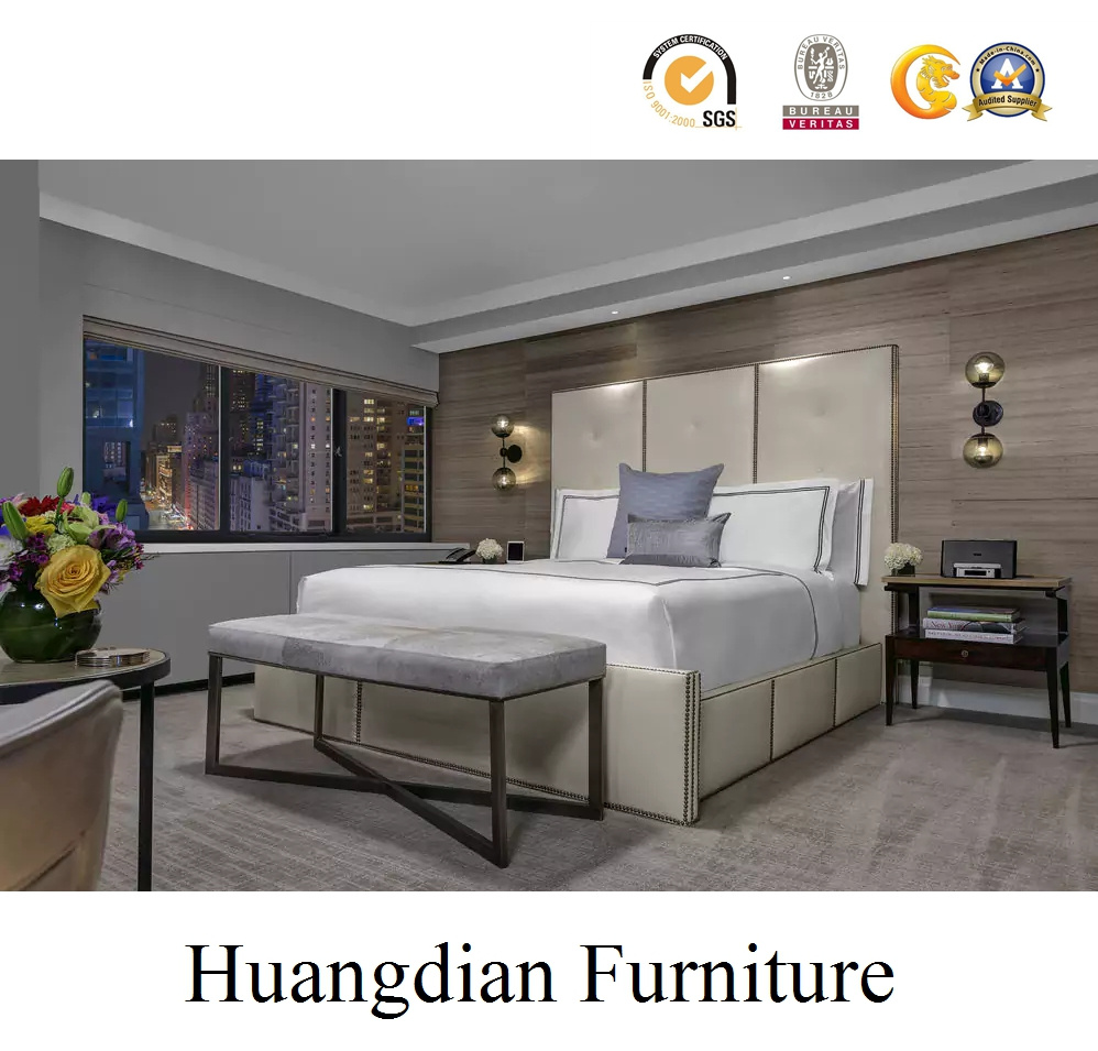 Upholstered Bed Hotel Furniture (HD1042)