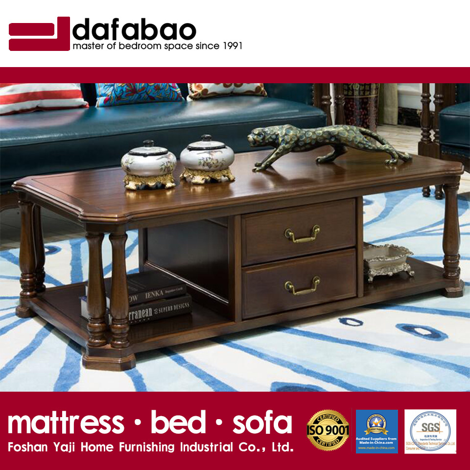 2017 Latest Design Solid Wood Long Coffee Table (AS841)