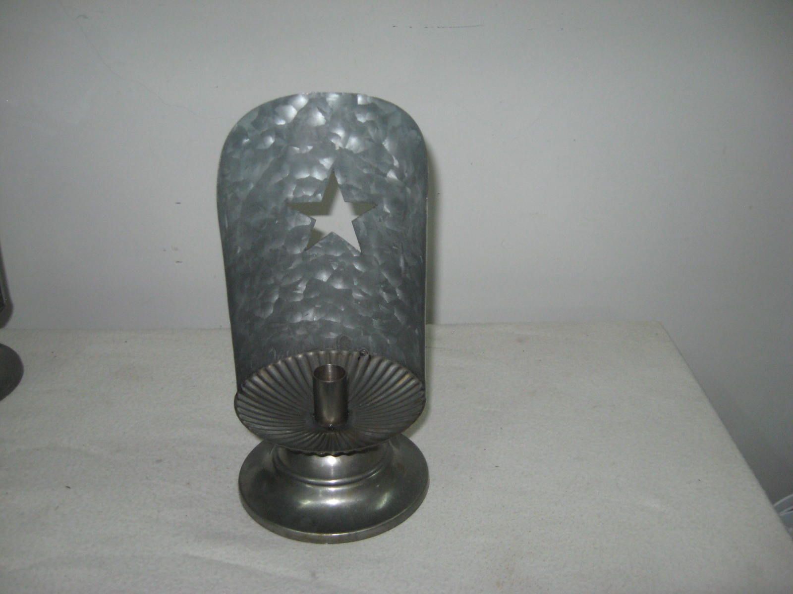 Galvanized Antique Candle Holder Candlestick