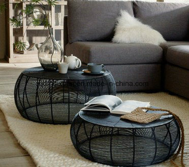 Restoring Ancient Ways, Wrought Iron Round Tea Table, Contracted and Contemporary Creative Edge a Few Coffee Table (M-X3699)