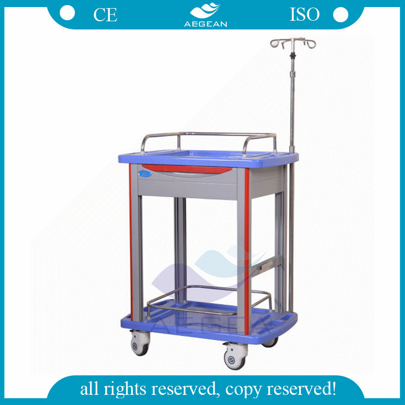 AG-Lpt006b Luxurious Medical Cart ABS Hospital Clinical Trolley