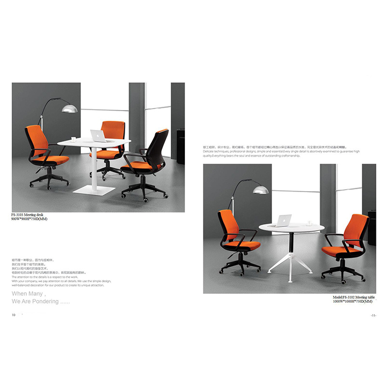 Simple Office Meeting Furniture Wooden Conference Desk (FS-OD3102+3103)
