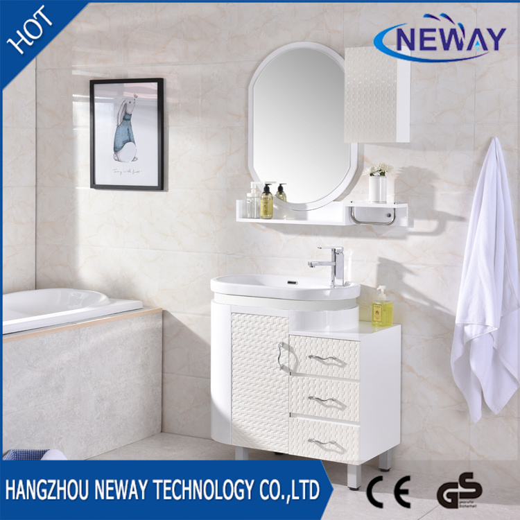 Waterproof Hotel Bathroom Plastic Vanity Cabinet