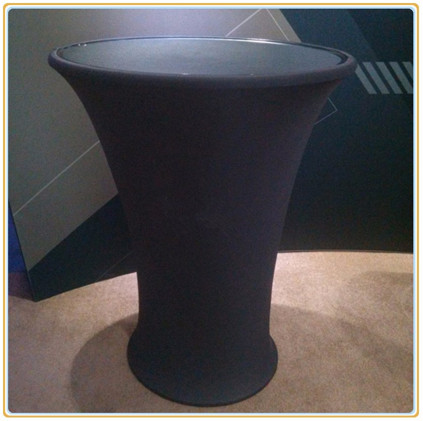Tension Fabric Round Bar Counter