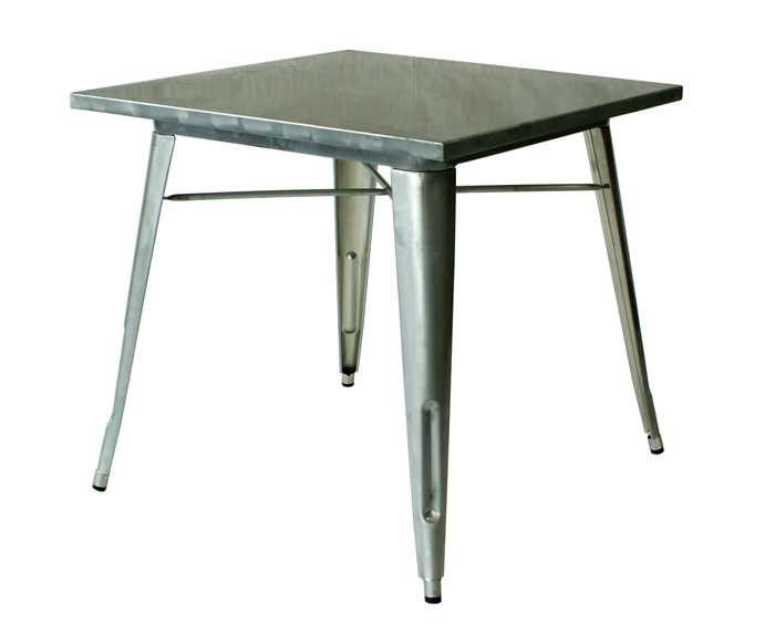 Modern Industrial Tolix Restaurant Knock Down Metal Table