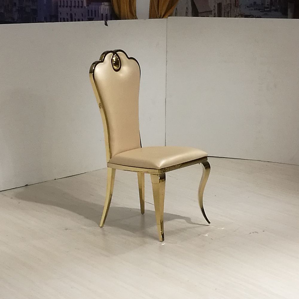 Fabric Wholesale Cheap Stainless Steel Dining Chair