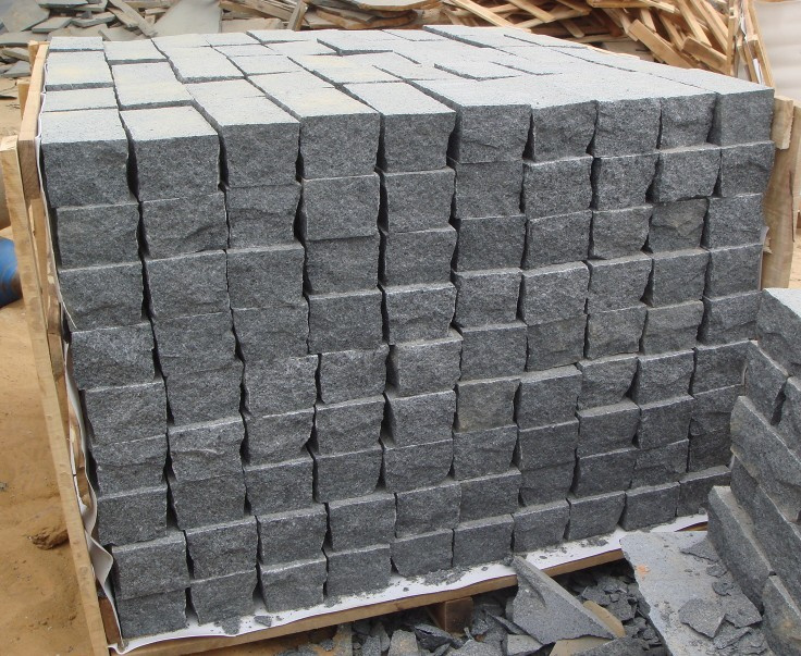Garden Stepping Pavements Walkway Pavers Granite Cube Stone