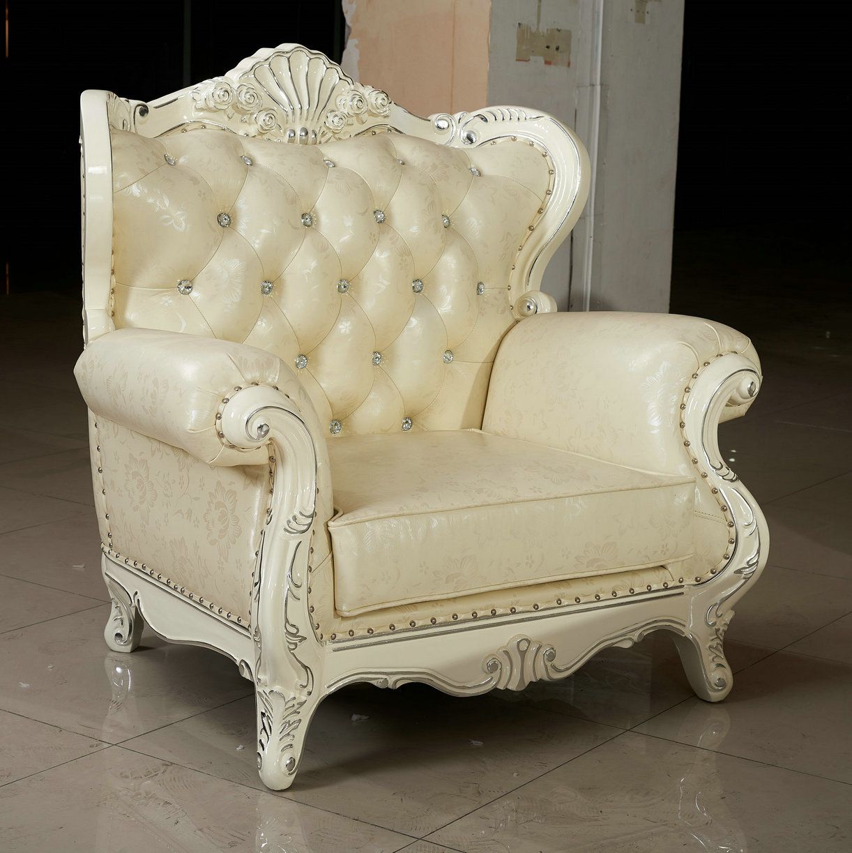 Royal Style Leather Sofa for Hotel Furniture and Home Furniture (156)
