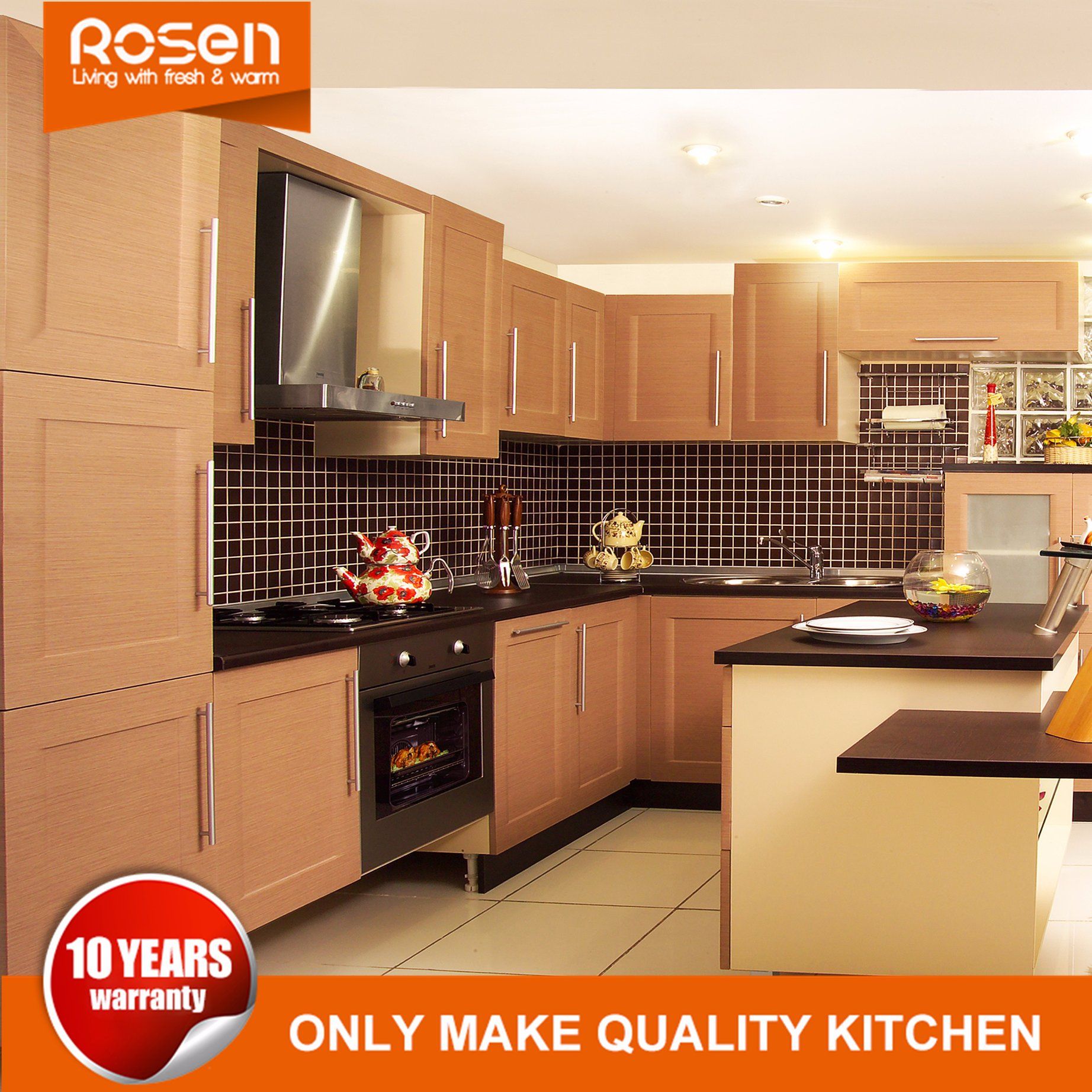 Kitchen Cabinet with PVC Finished Maple Online for Sale