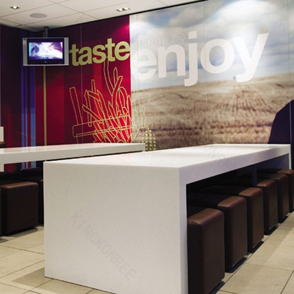 Solid Surface Artificial Stone Long Home Bar Counter