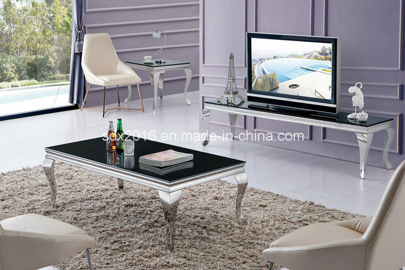 Modern Stylish Glass Tea Table, High Gloss Glass Coffee Table
