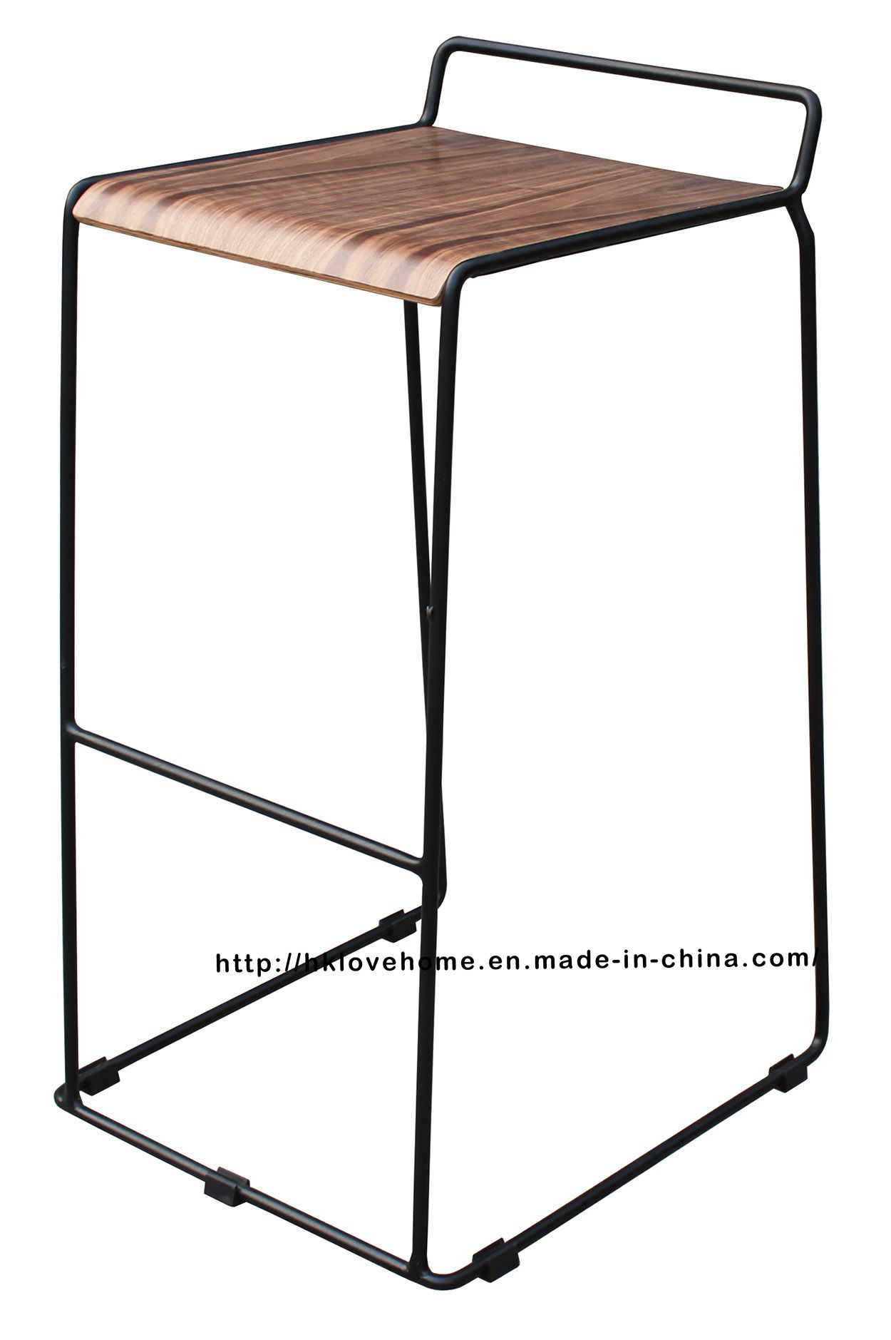 Modern Replica Steel Furniture Wooden Bar Stools