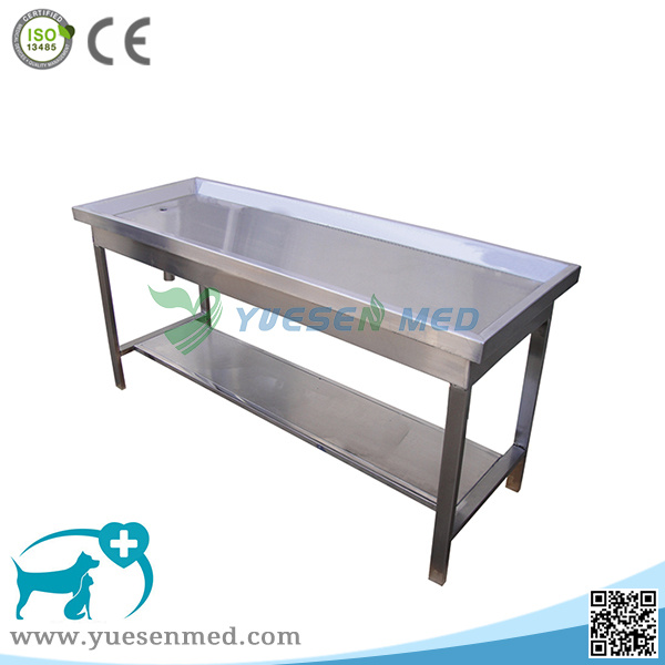 Medical Veterinary Pet Animal 304 Stainless Steel Pet Dissection Table