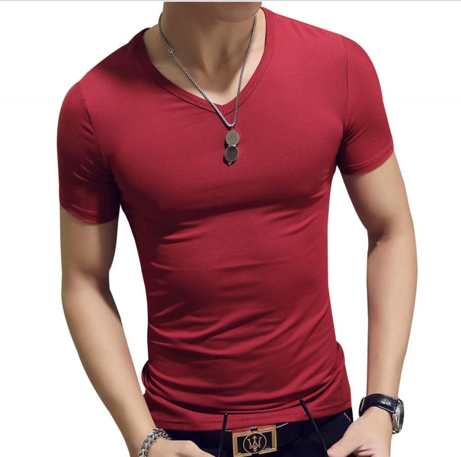 Plain Blank Round Neck Quatity Cotton Lycra Blend T-Shirt Wholesale
