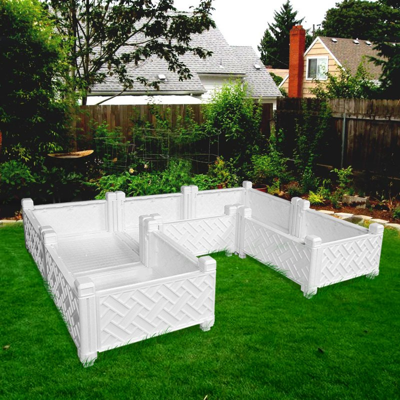 2018 Flower Pot with Assemble Planter Modular Raised Bed Garden Pot