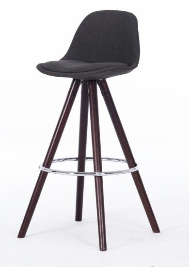 PP Plastic Morden Wooden Bar Stool Chair
