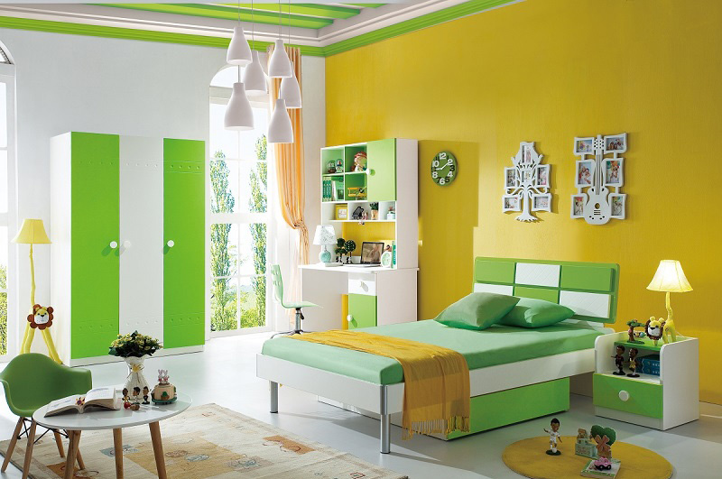 New Design Wooden Kids Furniture Children Furniture Bed (8868)