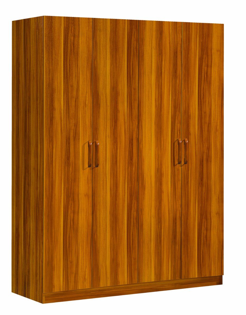 Durable 4 Doors Wardrobe Modern Bedroom Wardrobe