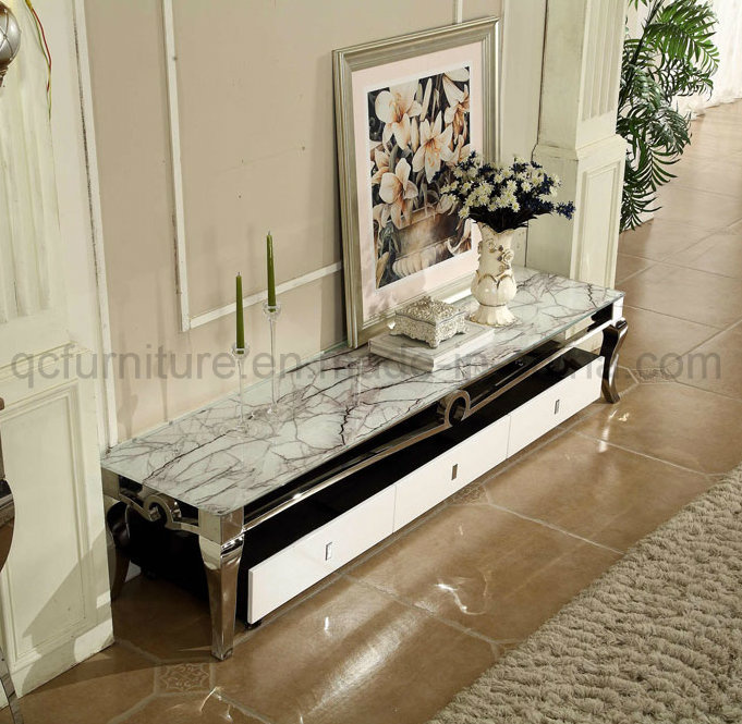Modern Stainless Steel TV Stand