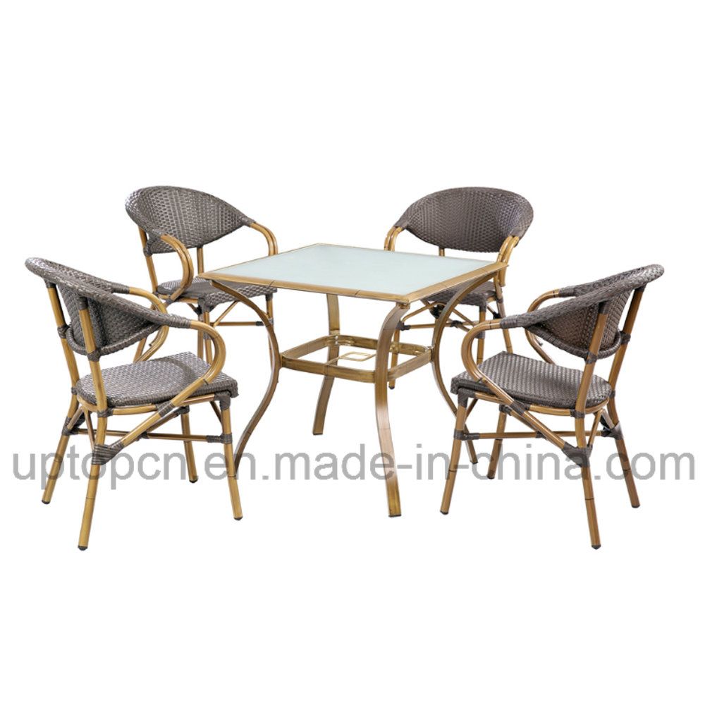 Stackable Outdoor Rattan Chair with Aluminum Frame for Garden (SP-OC524)
