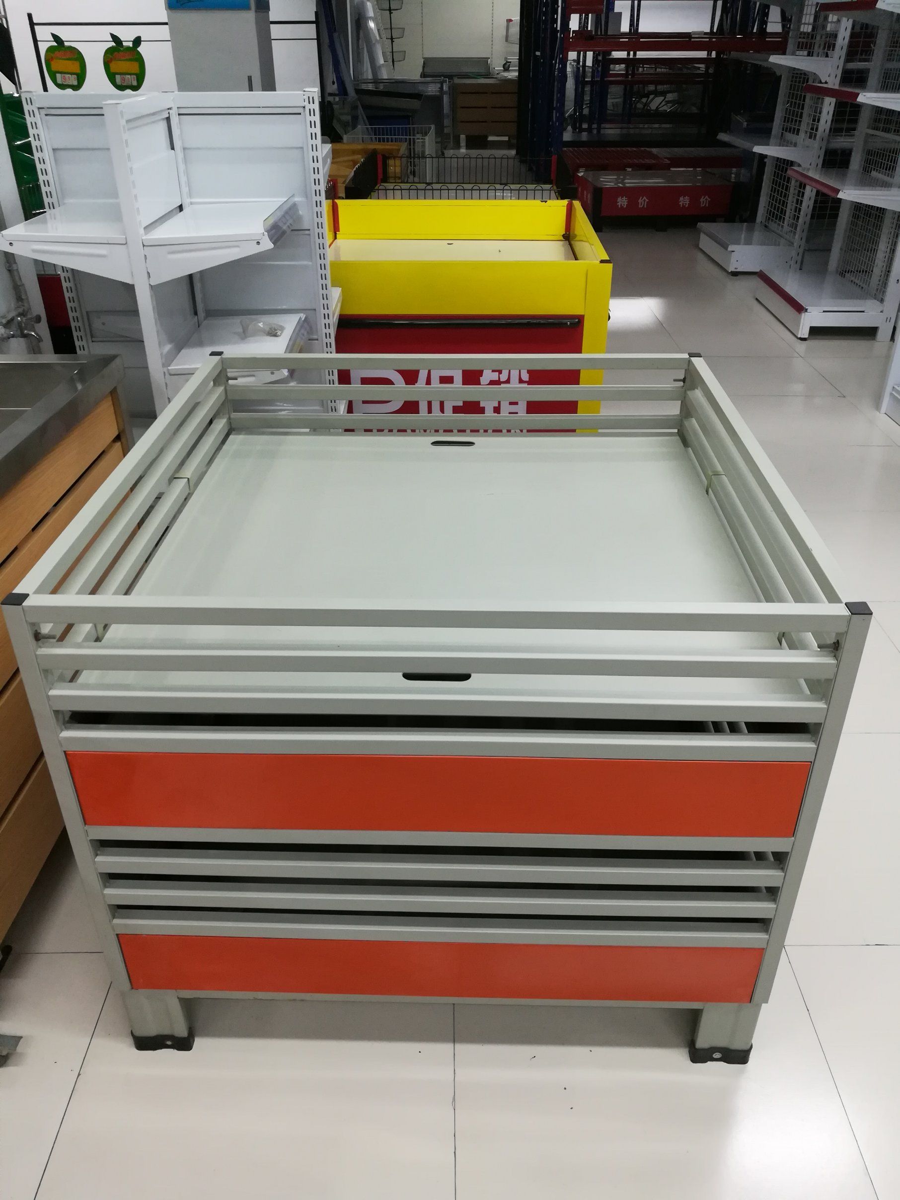 Steel Promotion Table for Supermarket