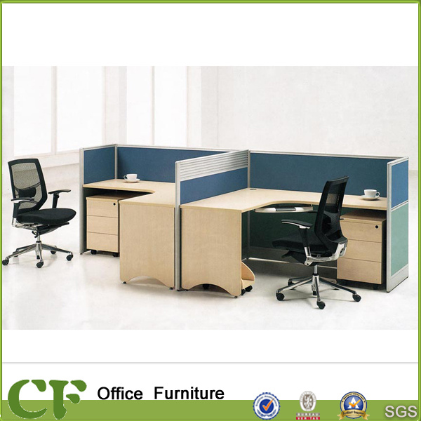 L Shape Office Desk with Divider CD-88815.