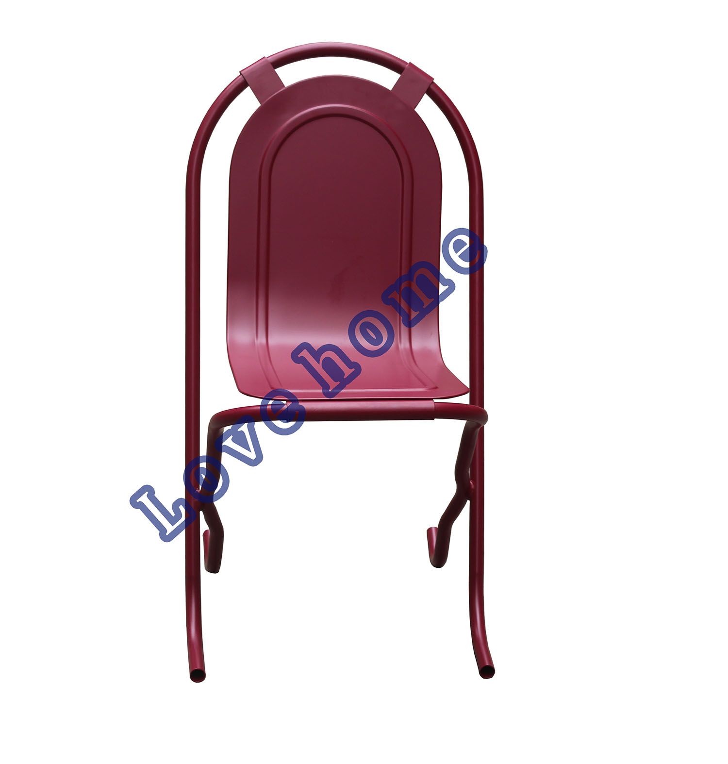 Replica Industrial Metal Dining Restaurant Coffee Stak-a-by Chair