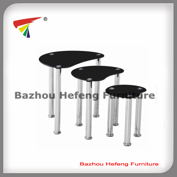 Cheap Tempered Glass Nesting Coffee Table (CT075)