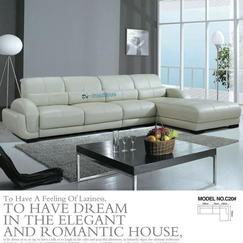 Factory Wholesale Price Modern Living Room Leather Sofa Furniture (C20)