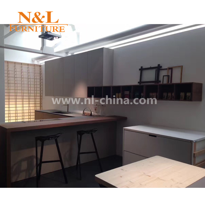 N & L Modular High Gloss UV Kitchen Cabinets with SGS Certification