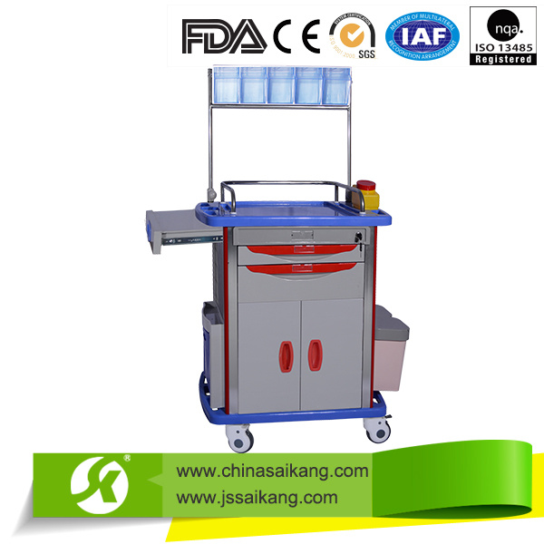 Hospital Furniture Beautiful ABS Transfer Nursing Trolley